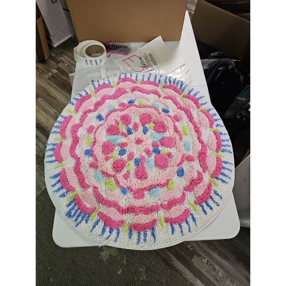 Pottery Barn | Other | Lily Pulitzer Pottery Barn Flower Round Teal ...
